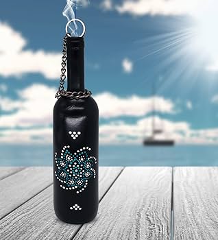Amazon.com: Sermo Glass Smoking Bottle Incense Holder Burner